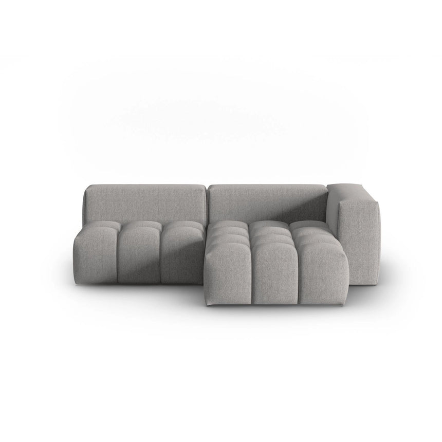 Verona Modulares 3-Sitzer Ecksofa, Rechte Seite, aus Strukturierter Stoff in Warmes Grau (Sorella 84), 205x145 cm von Cosmopolitan Design – Bild 1