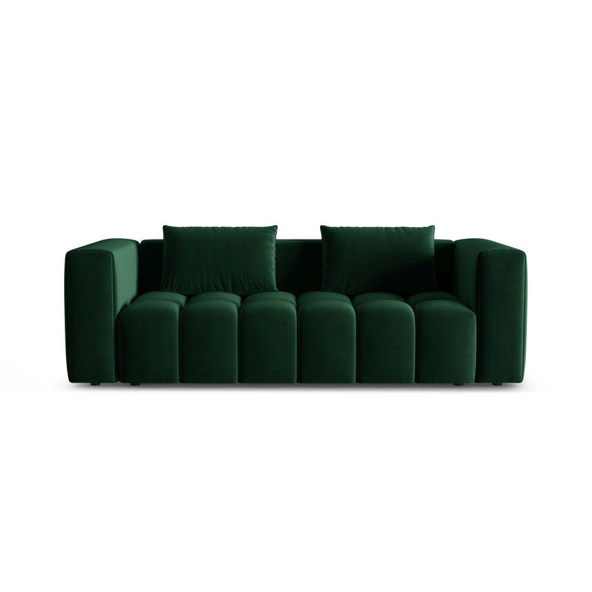Verona Modulares 3-Sitzer Sofa aus Samt in Flaschengrün (Casino Deep Green), 252x98 cm von Cosmopolitan Design – Bild 1
