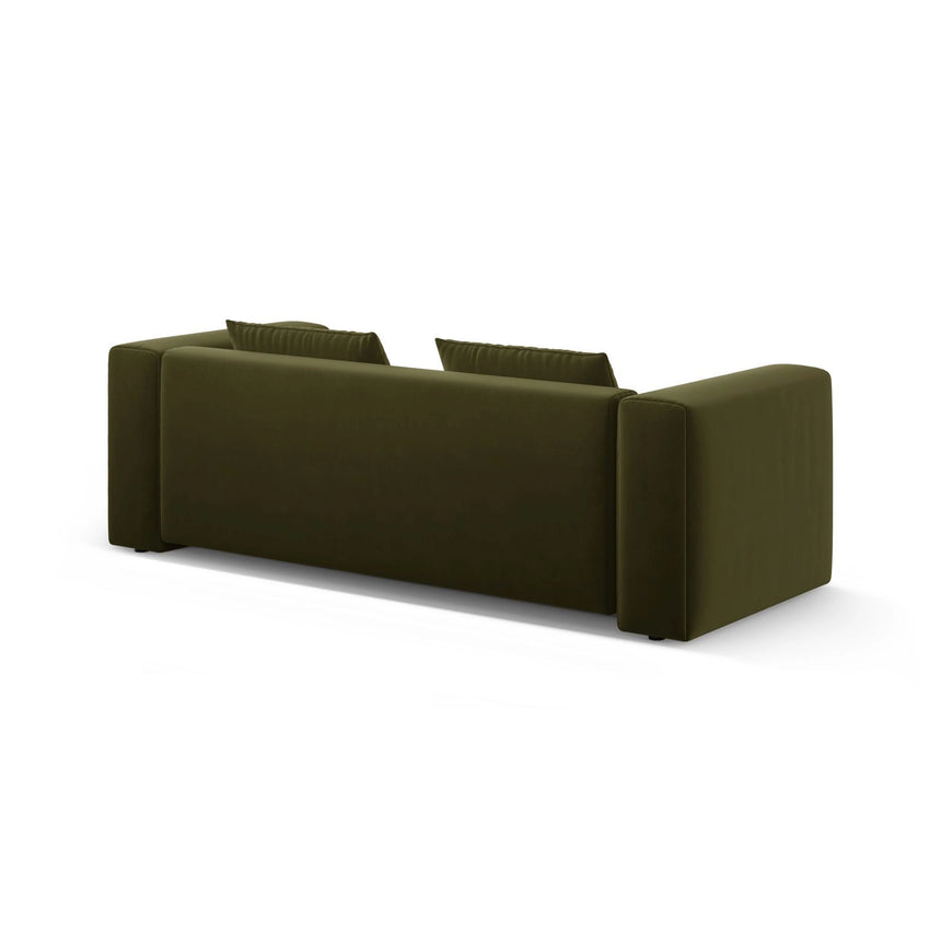 Verona Modulares 3-Sitzer Sofa aus Samt in Hellgrün (Casino Forest), 252x98 cm von Cosmopolitan Design – Bild 7