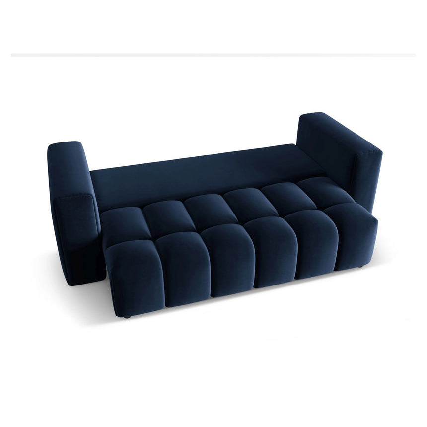 Verona Modulares 3-Sitzer Sofa aus Samt in Königsblau (Casino Deep Blue), 252x98 cm von Cosmopolitan Design – Bild 5