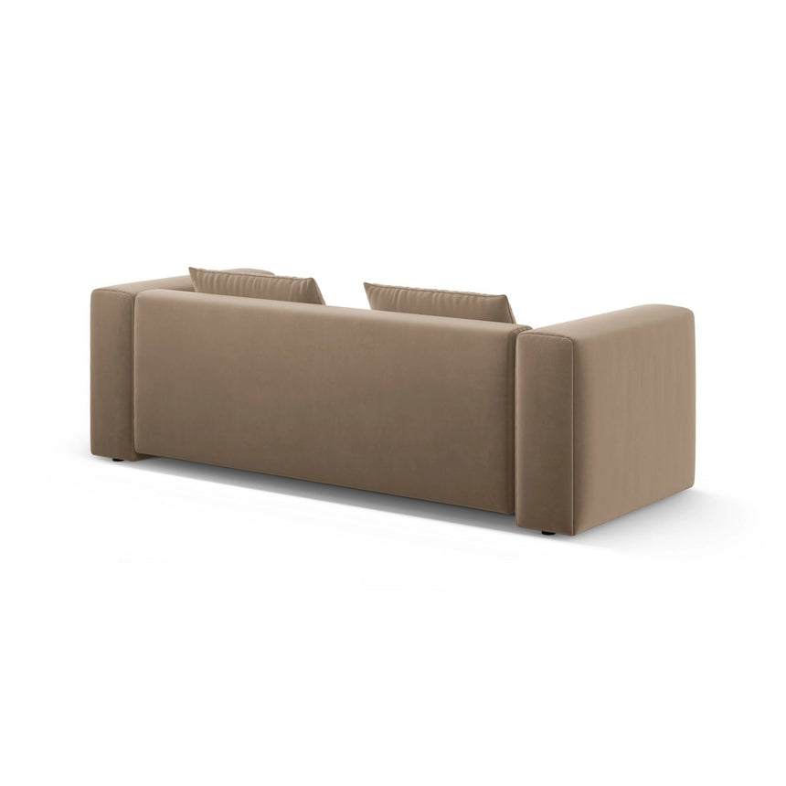 Verona Modulares 3-Sitzer Sofa aus Samt in Sand (Casino Lion), 252x98 cm von Cosmopolitan Design – Bild 7