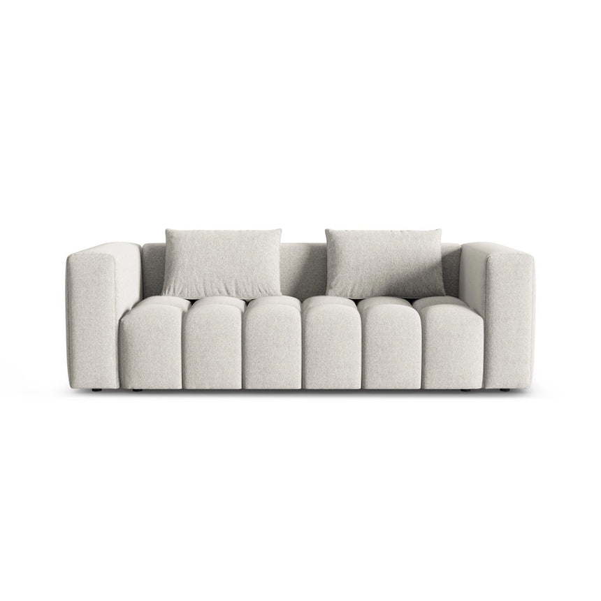 Verona Modulares 3-Sitzer Sofa aus Strukturierter Stoff in Beige (Sorella 03), 252x98 cm von Cosmopolitan Design – Bild 1