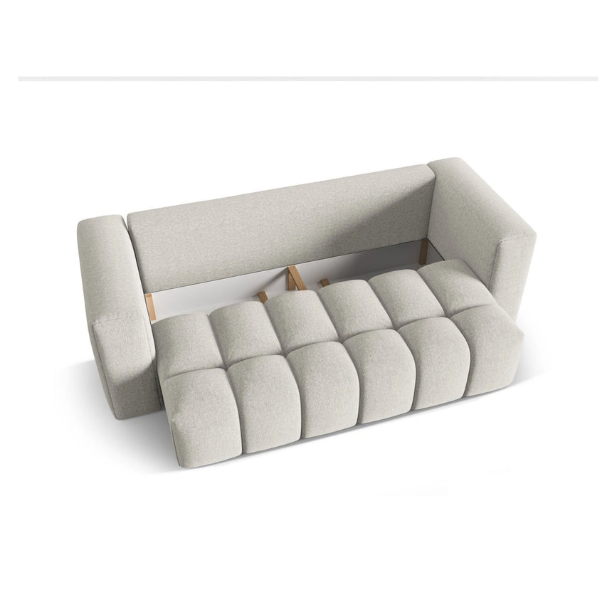Verona Modulares 3-Sitzer Sofa aus Strukturierter Stoff in Beige (Sorella 03), 252x98 cm von Cosmopolitan Design – Bild 4
