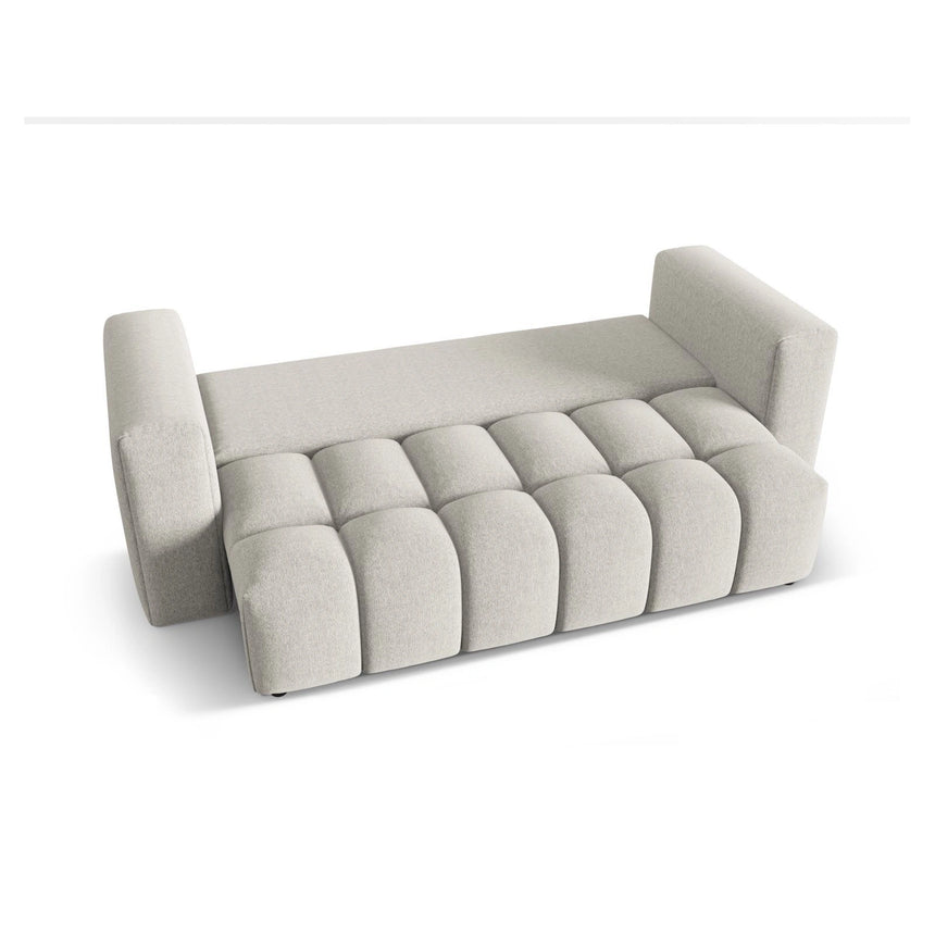 Verona Modulares 3-Sitzer Sofa aus Strukturierter Stoff in Beige (Sorella 03), 252x98 cm von Cosmopolitan Design – Bild 5