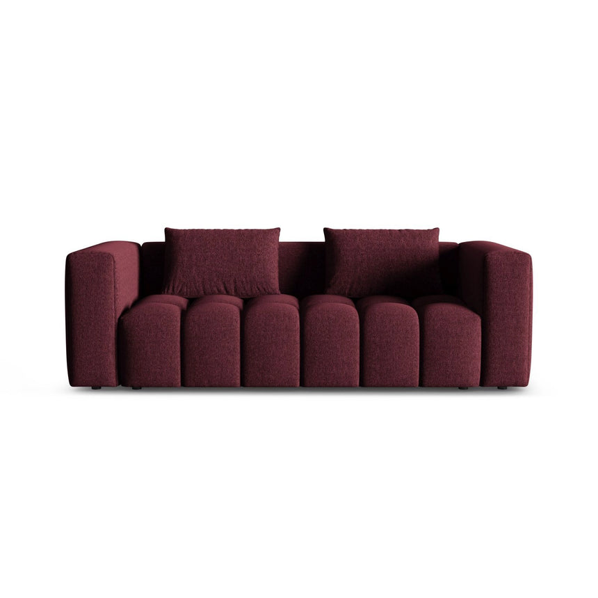 Verona Modulares 3-Sitzer Sofa aus Strukturierter Stoff in Burgund (Sorella 59), 252x98 cm von Cosmopolitan Design – Bild 1