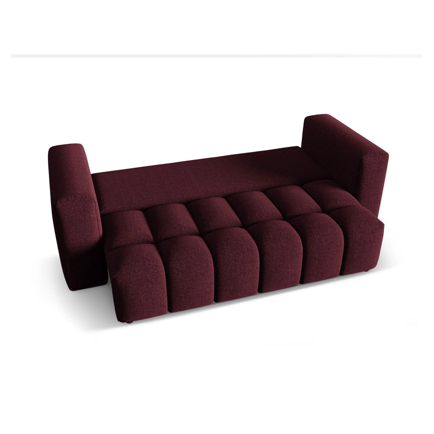 Verona Modulares 3-Sitzer Sofa aus Strukturierter Stoff in Burgund (Sorella 59), 252x98 cm von Cosmopolitan Design – Bild 5