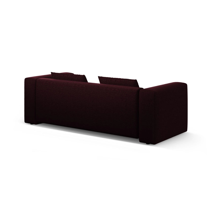 Verona Modulares 3-Sitzer Sofa aus Strukturierter Stoff in Burgund (Sorella 59), 252x98 cm von Cosmopolitan Design – Bild 7