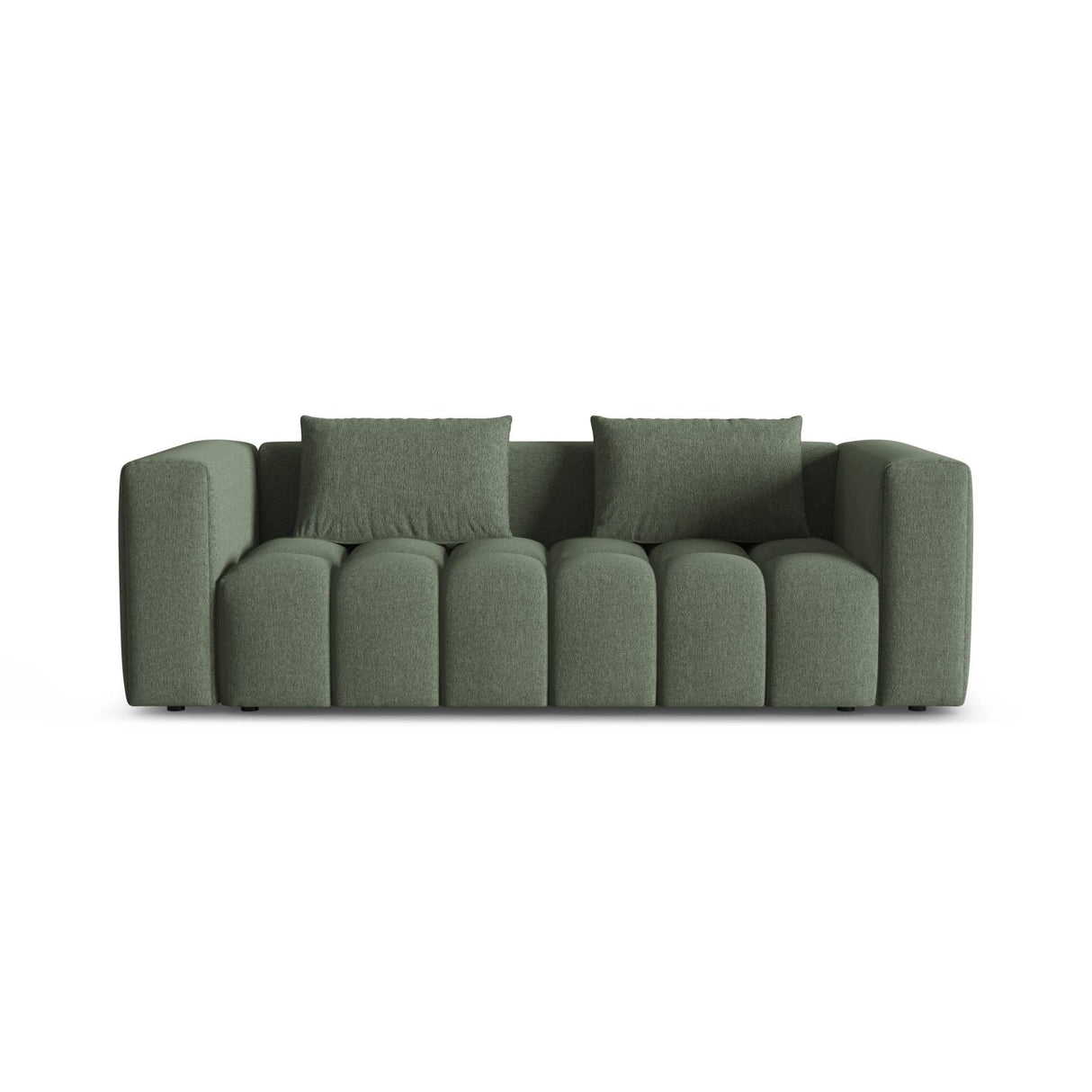 Verona Modulares 3-Sitzer Sofa aus Strukturierter Stoff in Dunkles olivgrün (Sorella 34), 252x98 cm von Cosmopolitan Design – Bild 1