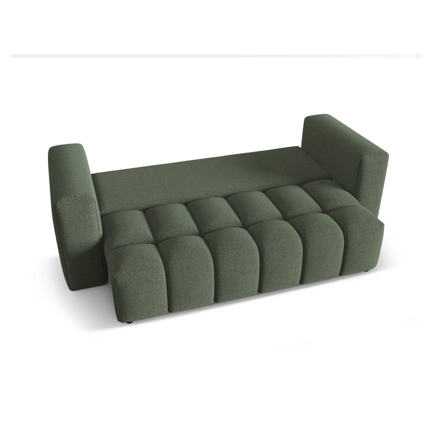Verona Modulares 3-Sitzer Sofa aus Strukturierter Stoff in Dunkles olivgrün (Sorella 34), 252x98 cm von Cosmopolitan Design – Bild 5