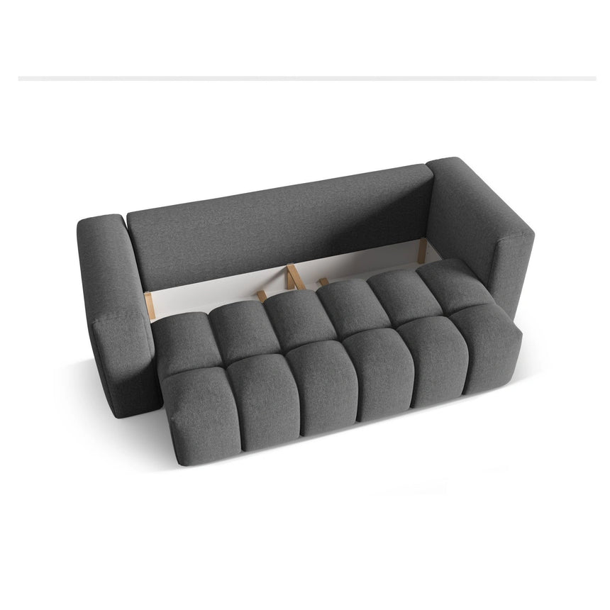 Verona Modulares 3-Sitzer Sofa aus Strukturierter Stoff in Grau (Sorella 89), 252x98 cm von Cosmopolitan Design – Bild 4