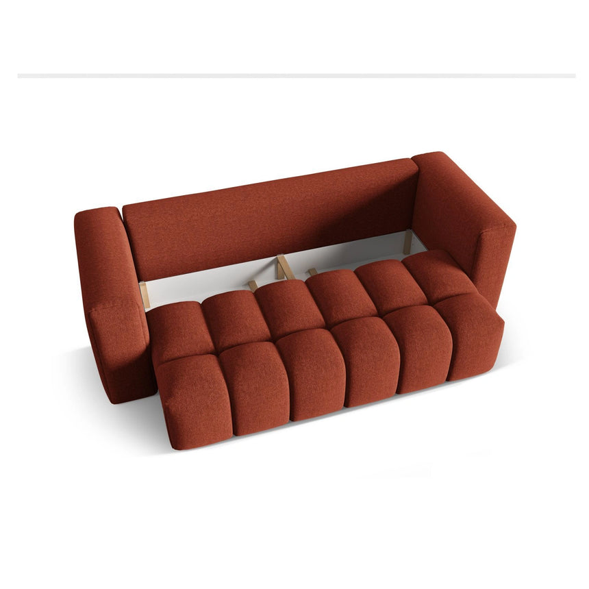 Verona Modulares 3-Sitzer Sofa aus Strukturierter Stoff in Koralle (Sorella 58), 252x98 cm von Cosmopolitan Design – Bild 4