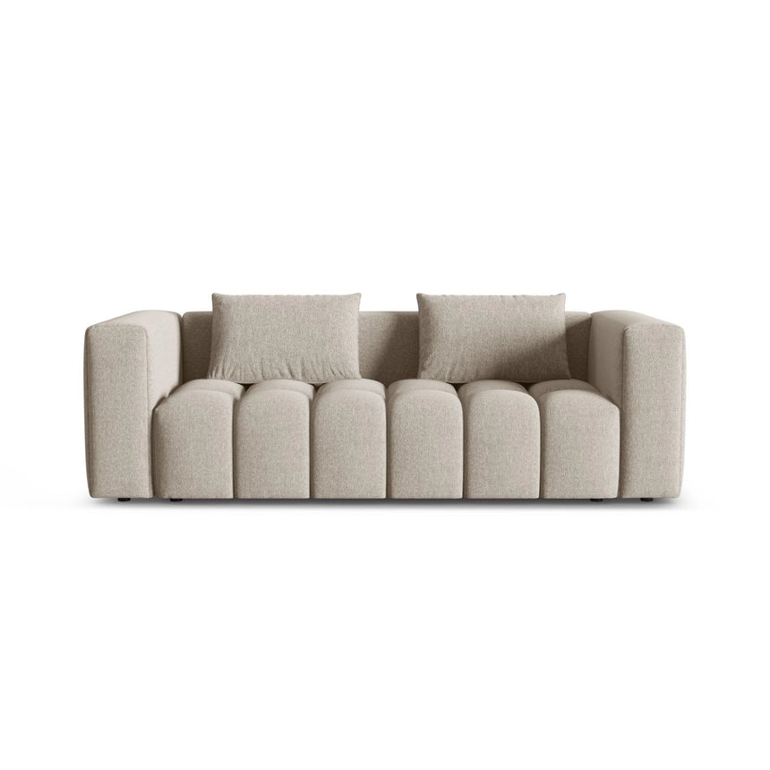 Verona Modulares 3-Sitzer Sofa aus Strukturierter Stoff in Sand (Sorella 05), 252x98 cm von Cosmopolitan Design – Bild 1