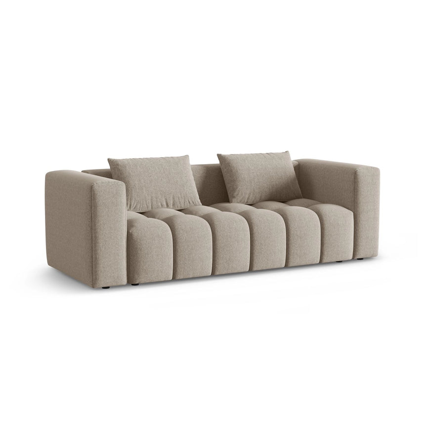 Verona Modulares 3-Sitzer Sofa aus Strukturierter Stoff in Sand (Sorella 05), 252x98 cm von Cosmopolitan Design – Bild 3