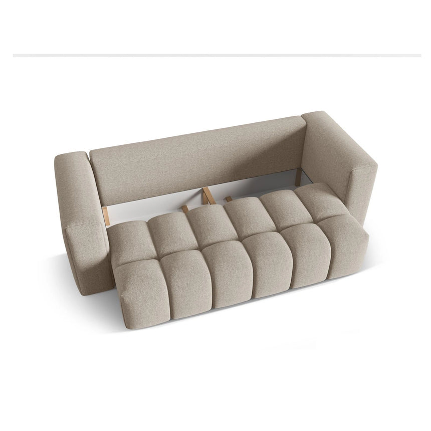Verona Modulares 3-Sitzer Sofa aus Strukturierter Stoff in Sand (Sorella 05), 252x98 cm von Cosmopolitan Design – Bild 4