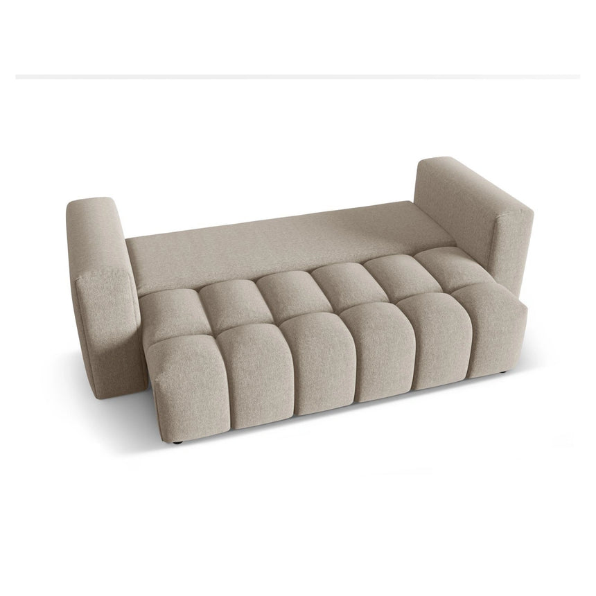 Verona Modulares 3-Sitzer Sofa aus Strukturierter Stoff in Sand (Sorella 05), 252x98 cm von Cosmopolitan Design – Bild 5