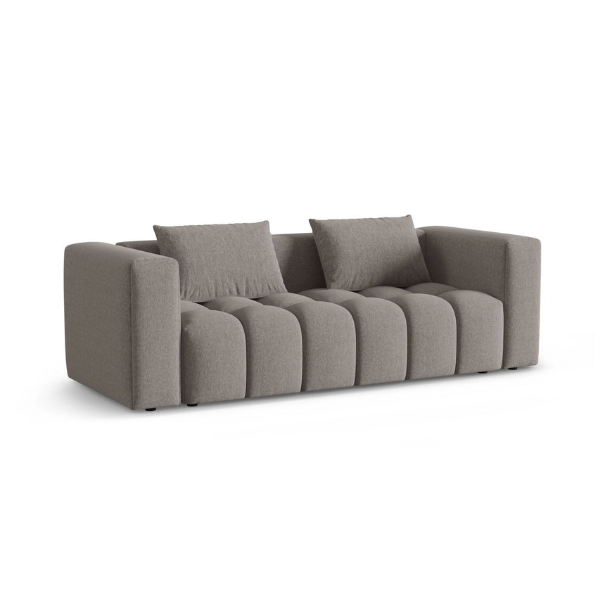 Verona Modulares 3-Sitzer Sofa aus Strukturierter Stoff in Warmes Grau (Sorella 84), 252x98 cm von Cosmopolitan Design – Bild 3