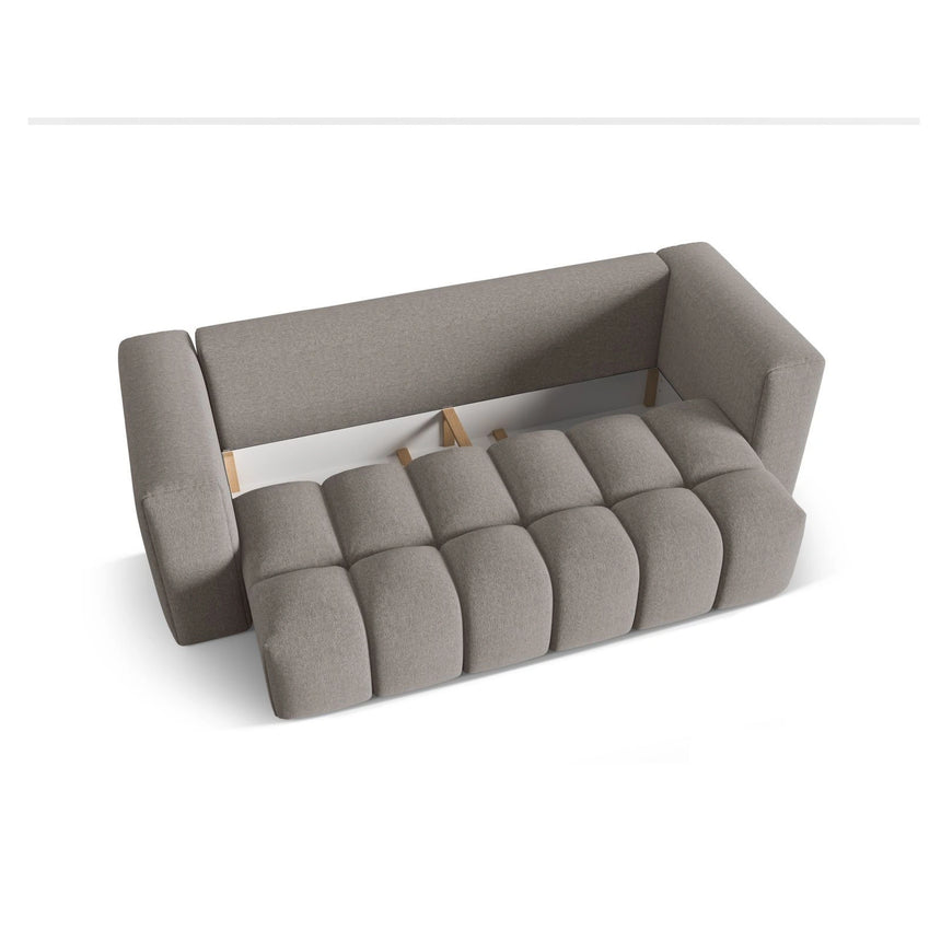 Verona Modulares 3-Sitzer Sofa aus Strukturierter Stoff in Warmes Grau (Sorella 84), 252x98 cm von Cosmopolitan Design – Bild 4