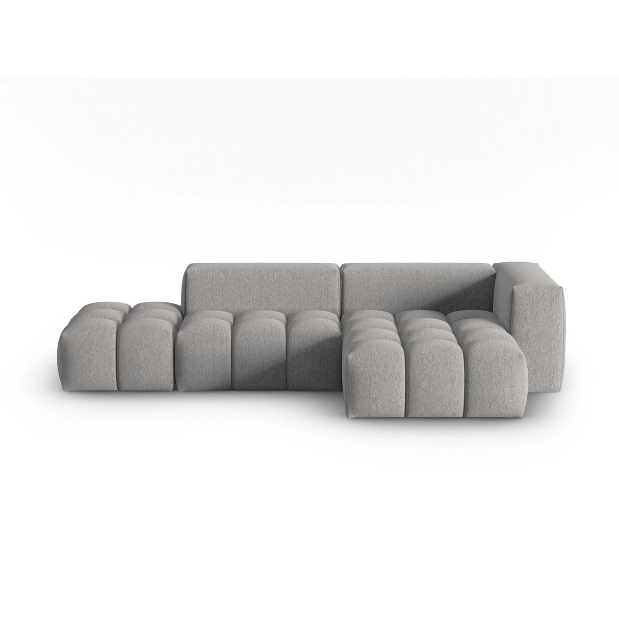 Verona Modulares 4-Sitzer Ecksofa, Rechte Seite, aus Strukturierter Stoff in Warmes Grau (Sorella 84), 265x145 cm von Cosmopolitan Design – Bild 1