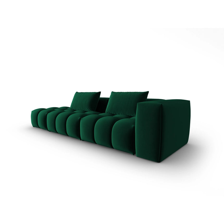 Verona Modulares 4-Sitzer Sofa, Linke Seite, aus Samt in Flaschengrün (Casino Deep Green), 265x85 cm von Cosmopolitan Design – Bild 3