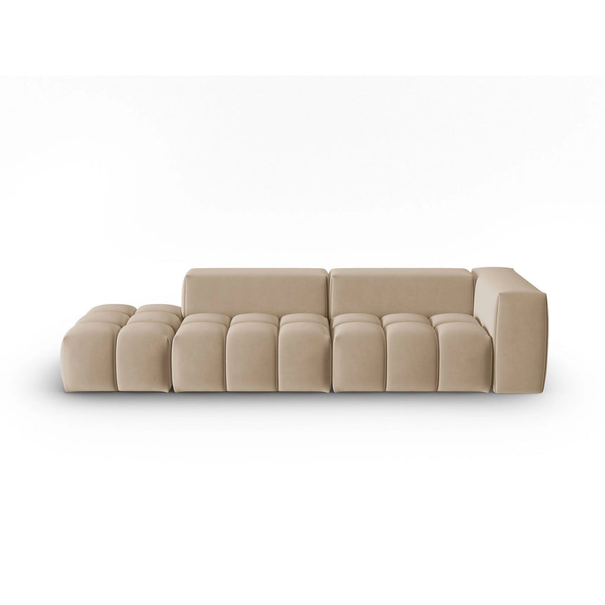 Verona Modulares 4-Sitzer Sofa, Linke Seite, aus Samt in Sand (Casino Lion), 265x85 cm von Cosmopolitan Design – Bild 1