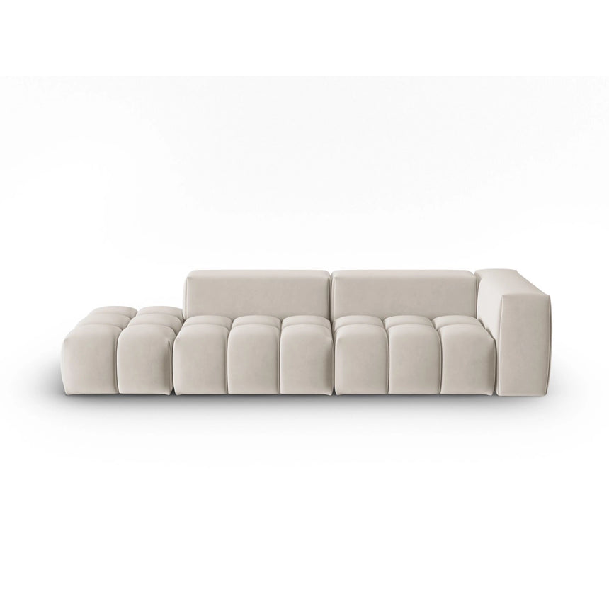 Verona Modulares 4-Sitzer Sofa, Linke Seite, aus Samt oder Strukturstoff, 265x85 cm von Cosmopolitan Design – Bild 1