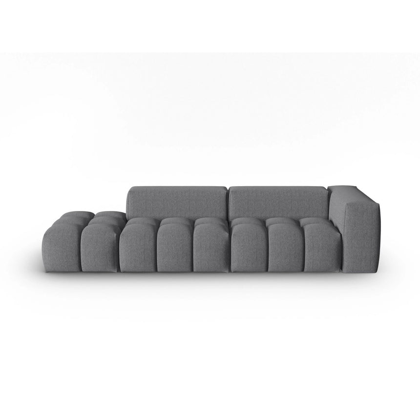 Verona Modulares 4-Sitzer Sofa, Linke Seite, aus Strukturierter Stoff in Grau (Sorella 89), 265x85 cm von Cosmopolitan Design – Bild 1