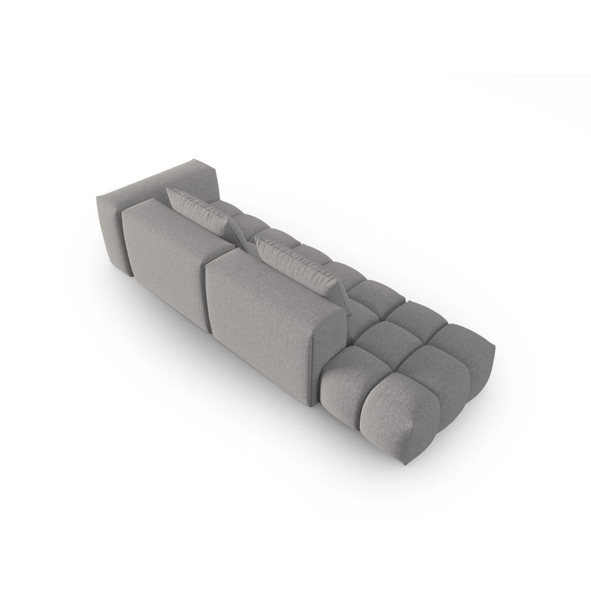 Verona Modulares 4-Sitzer Sofa, Linke Seite, aus Strukturierter Stoff in Warmes Grau (Sorella 84), 265x85 cm von Cosmopolitan Design – Bild 4