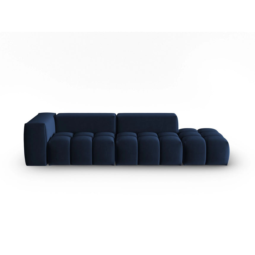 Verona Modulares 4-Sitzer Sofa, Rechte Seite, aus Samt in Königsblau (Casino Deep Blue), 265x85 cm von Cosmopolitan Design – Bild 1