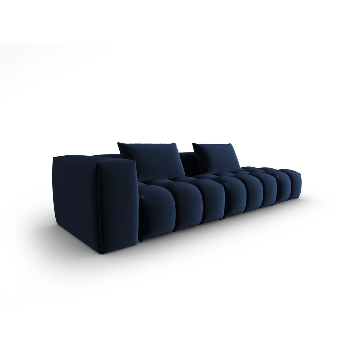 Verona Modulares 4-Sitzer Sofa, Rechte Seite, aus Samt in Königsblau (Casino Deep Blue), 265x85 cm von Cosmopolitan Design – Bild 3