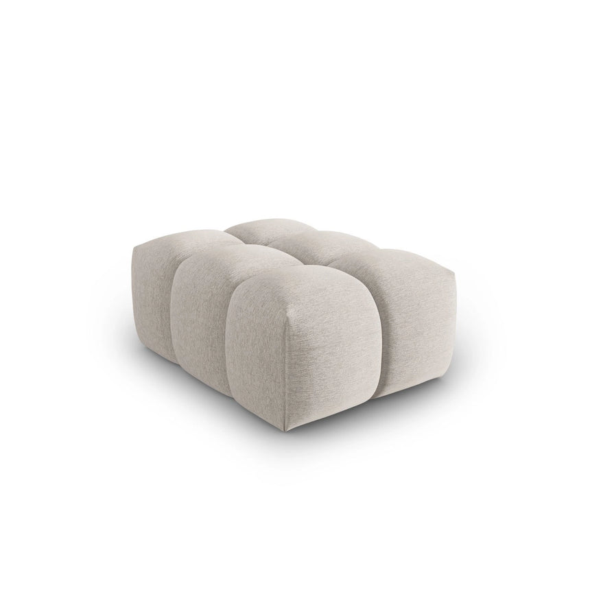 Verona Pouf aus Strukturierter Stoff in Beige (Sorella 03), 60x85 cm von Cosmopolitan Design – Bild 3