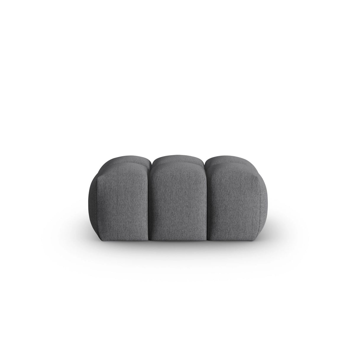 Verona Pouf aus Strukturierter Stoff in Grau (Sorella 89), 60x85 cm von Cosmopolitan Design – Bild 1