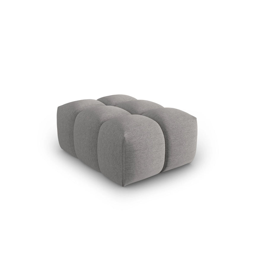 Verona Pouf aus Strukturierter Stoff in Warmes Grau (Sorella 84), 60x85 cm von Cosmopolitan Design – Bild 3