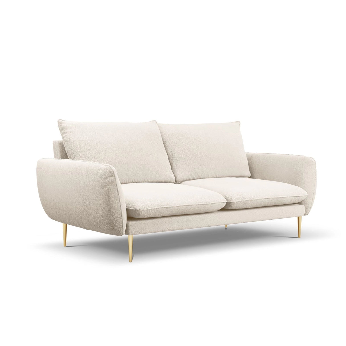 Vienna 3-Sitzer Sofa aus Boucle in Beige (Ascot NATA), 200x92x95 cm von Cosmopolitan Design – Bild 4