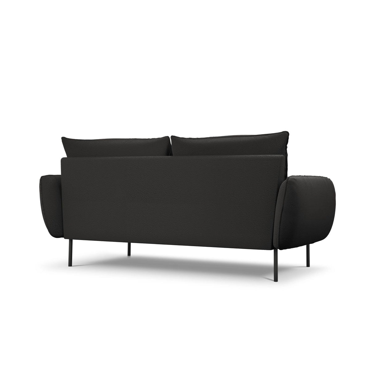 Vienna 3-Sitzer Sofa aus Boucle in Schwarz (Ascot Black), 200x92x95 cm von Cosmopolitan Design – Bild 5