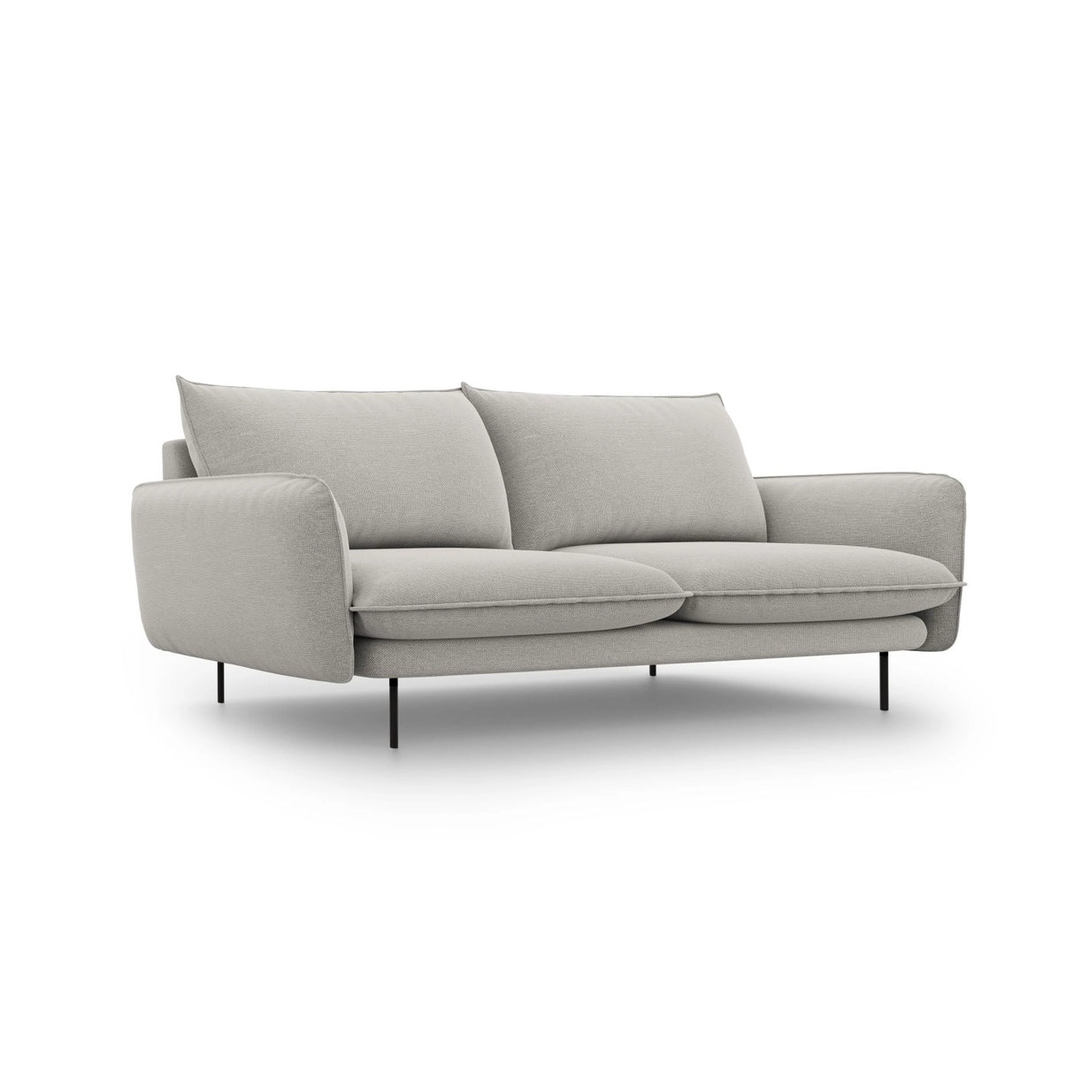Vienna 3-Sitzer Sofa aus Strukturierter Stoff in Hellgrau (Asgard 27/ Positano 83), 200x92x95 cm von Cosmopolitan Design – Bild 1