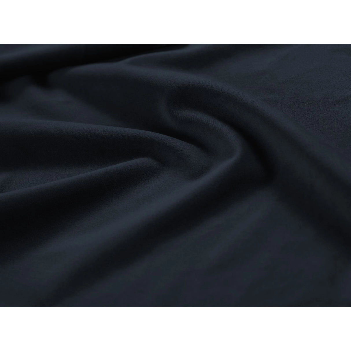 Vienna 7-Sitzer Panorama Ecksofa, Rechte Seite, aus Samt in Dunkelblau (Bluvel 89), Beine aus Schwarzes Metall, 330x235x95 cm von Cosmopolitan Design – Bild 6