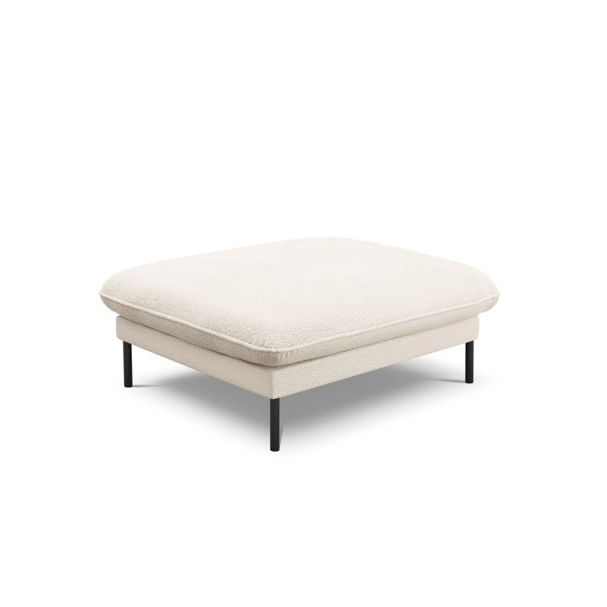 Vienna Pouf aus Boucle in Beige (Ascot NATA), 93x73x43 cm von Cosmopolitan Design – Bild 1