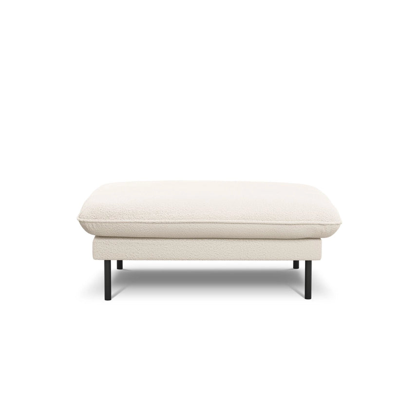 Vienna Pouf aus Boucle in Beige (Ascot NATA), 93x73x43 cm von Cosmopolitan Design – Bild 3