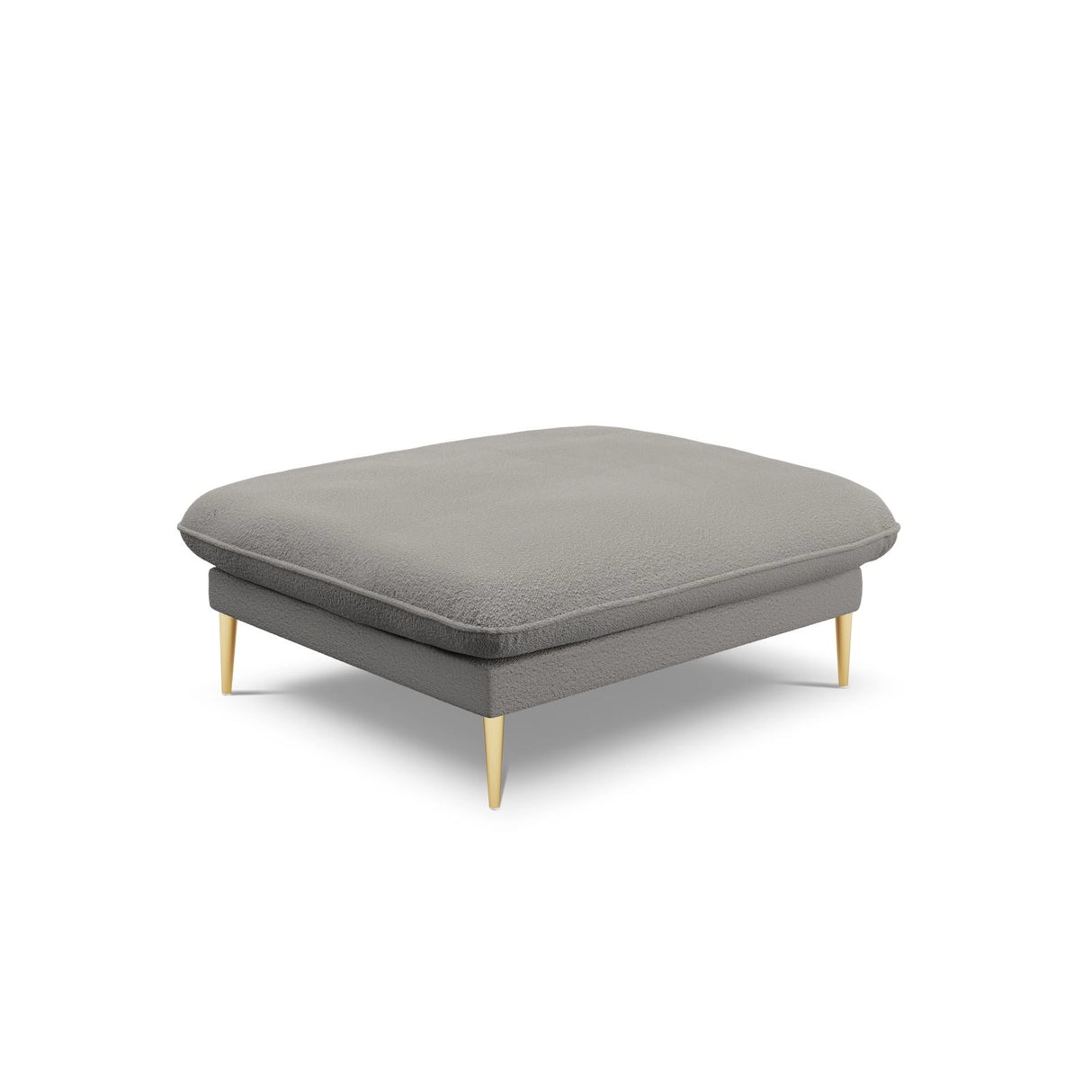 Vienna Pouf aus Boucle in Grau (Ascot Taupe), 93x73x43 cm von Cosmopolitan Design – Bild 1