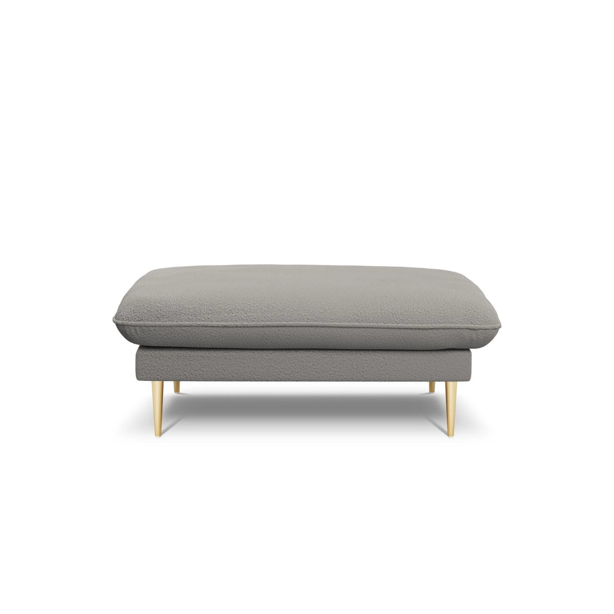Vienna Pouf aus Boucle in Grau (Ascot Taupe), 93x73x43 cm von Cosmopolitan Design – Bild 4
