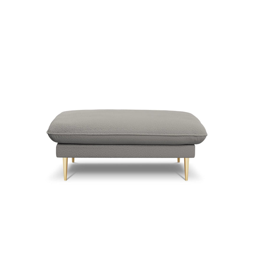Vienna Pouf aus Boucle in Grau (Ascot Taupe), 93x73x43 cm von Cosmopolitan Design – Bild 4