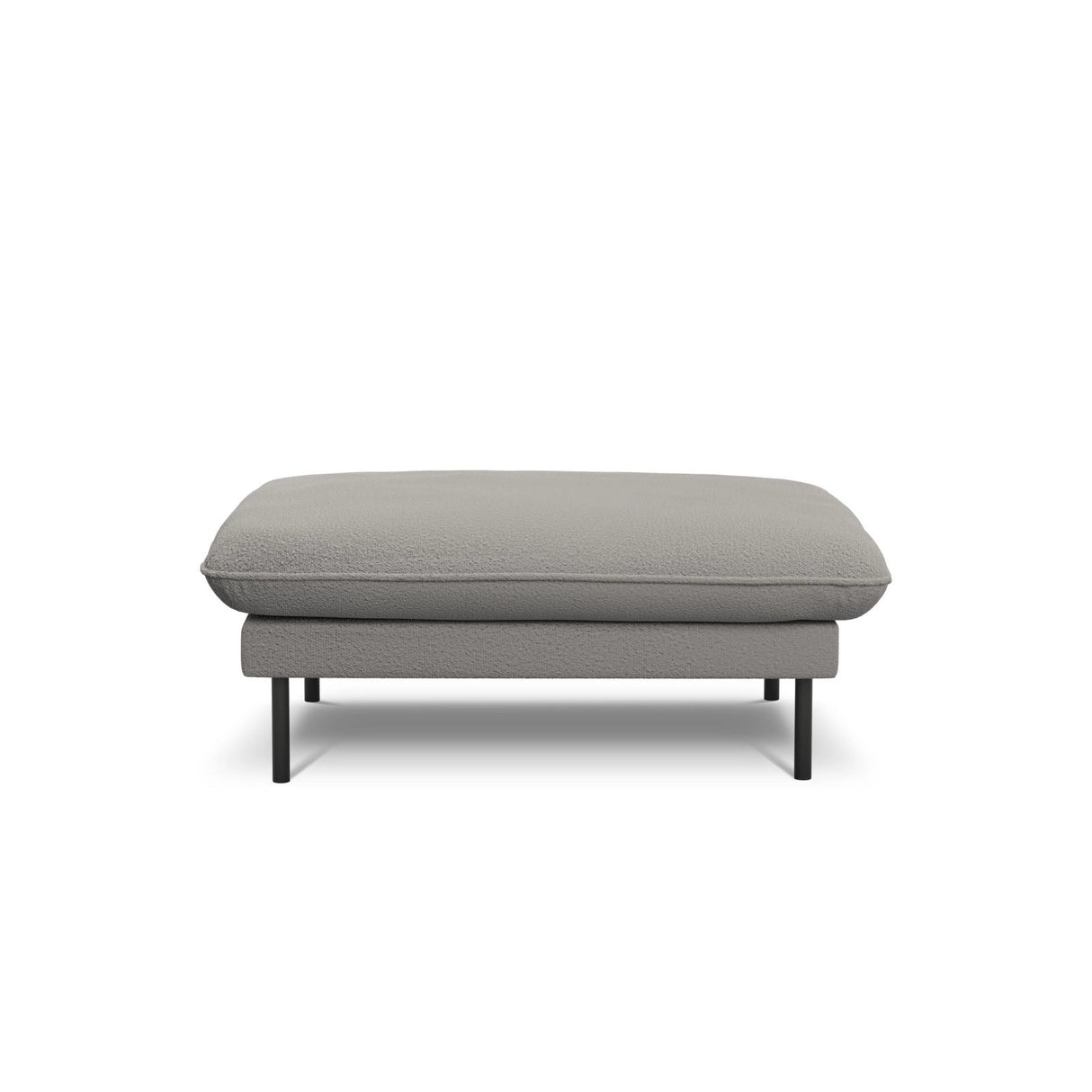 Vienna Pouf aus Boucle in Grau (Ascot Taupe), 93x73x43 cm von Cosmopolitan Design – Bild 3