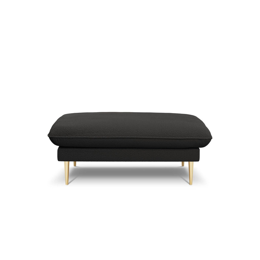 Vienna Pouf aus Boucle in Schwarz (Ascot Black), 93x73x43 cm von Cosmopolitan Design – Bild 4