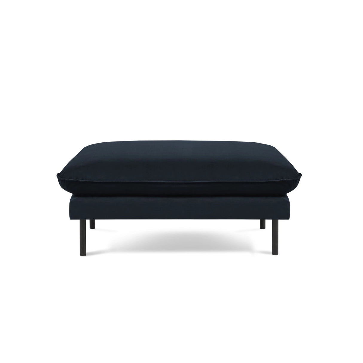Vienna Pouf aus Samt in Dunkelblau (Bluvel 89), 93x73x43 cm von Cosmopolitan Design – Bild 3