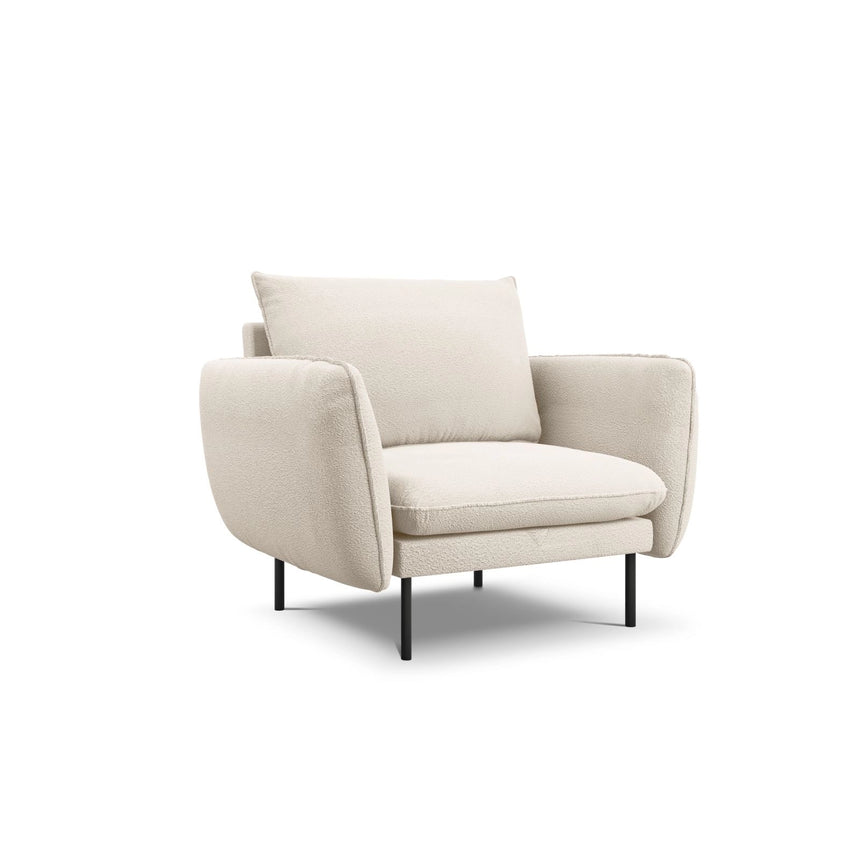 Vienna Sessel aus Boucle in Beige (Ascot NATA), 97x94x95 cm von Cosmopolitan Design – Bild 1