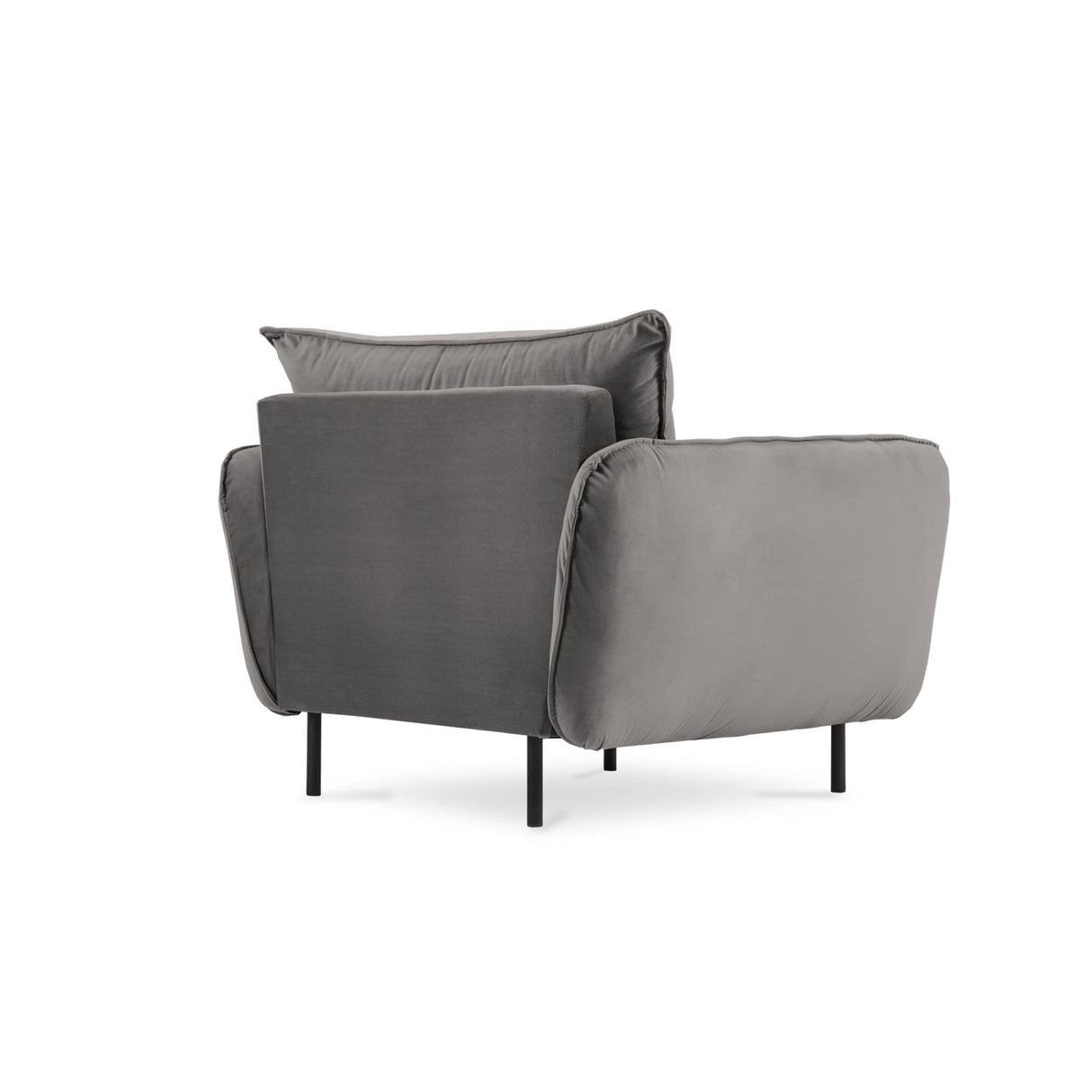 Vienna Sessel aus Samt in Hellgrau (Bluvel 13), 97x94x95 cm von Cosmopolitan Design – Bild 7