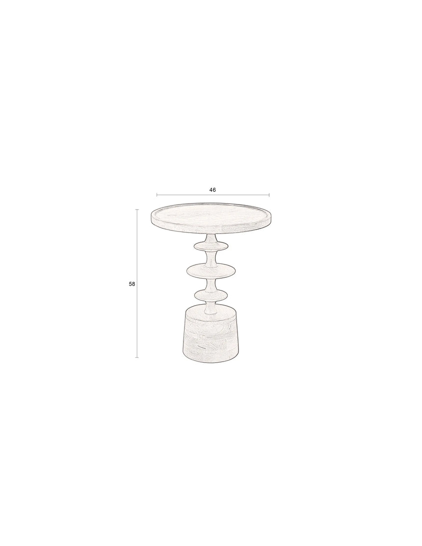 Cath Beistelltisch Walnuss 46x46x58 cm von Dutchbone – Produktbild 8