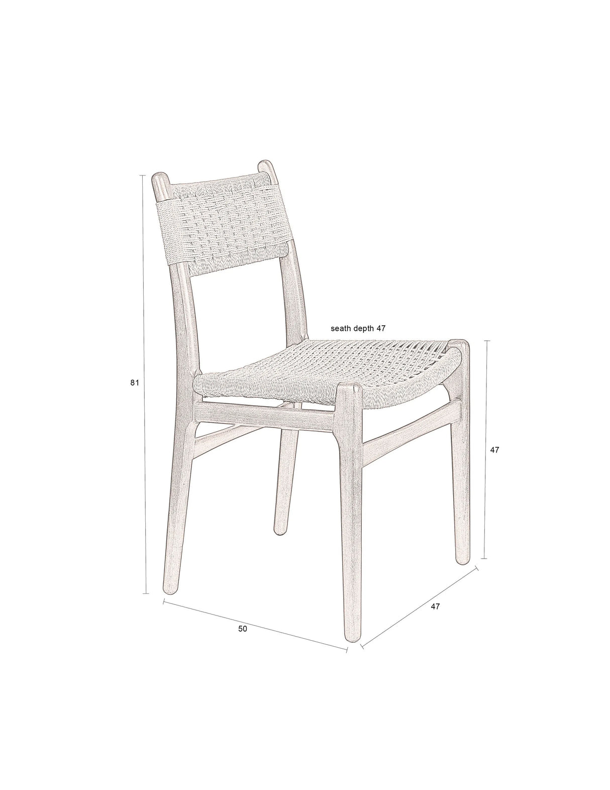 Cecile Essstuhl von Dutchbone – Produktbild 12