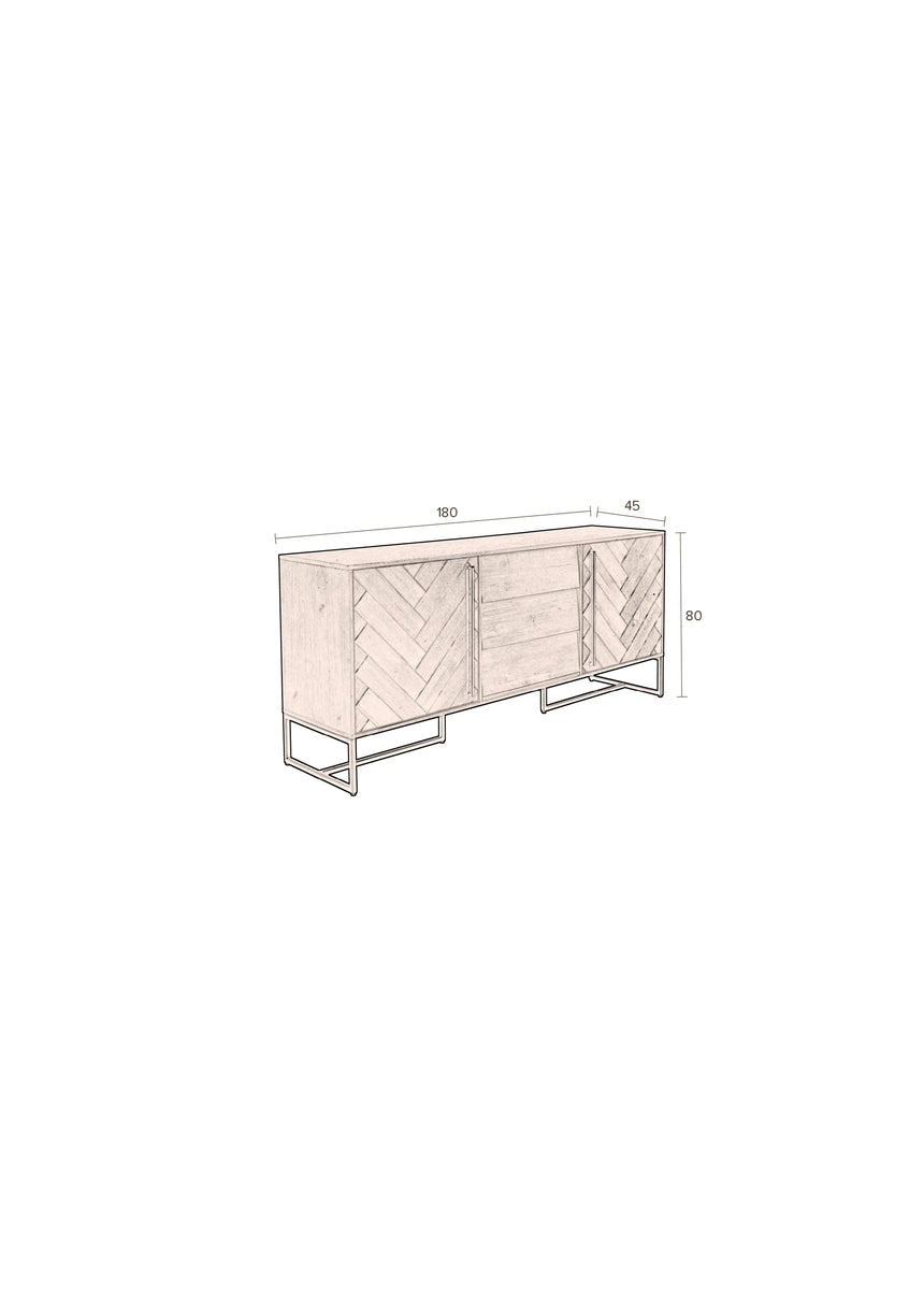 Class Sideboard Hoch 180x45x80cm von Dutchbone – Produktbild 15