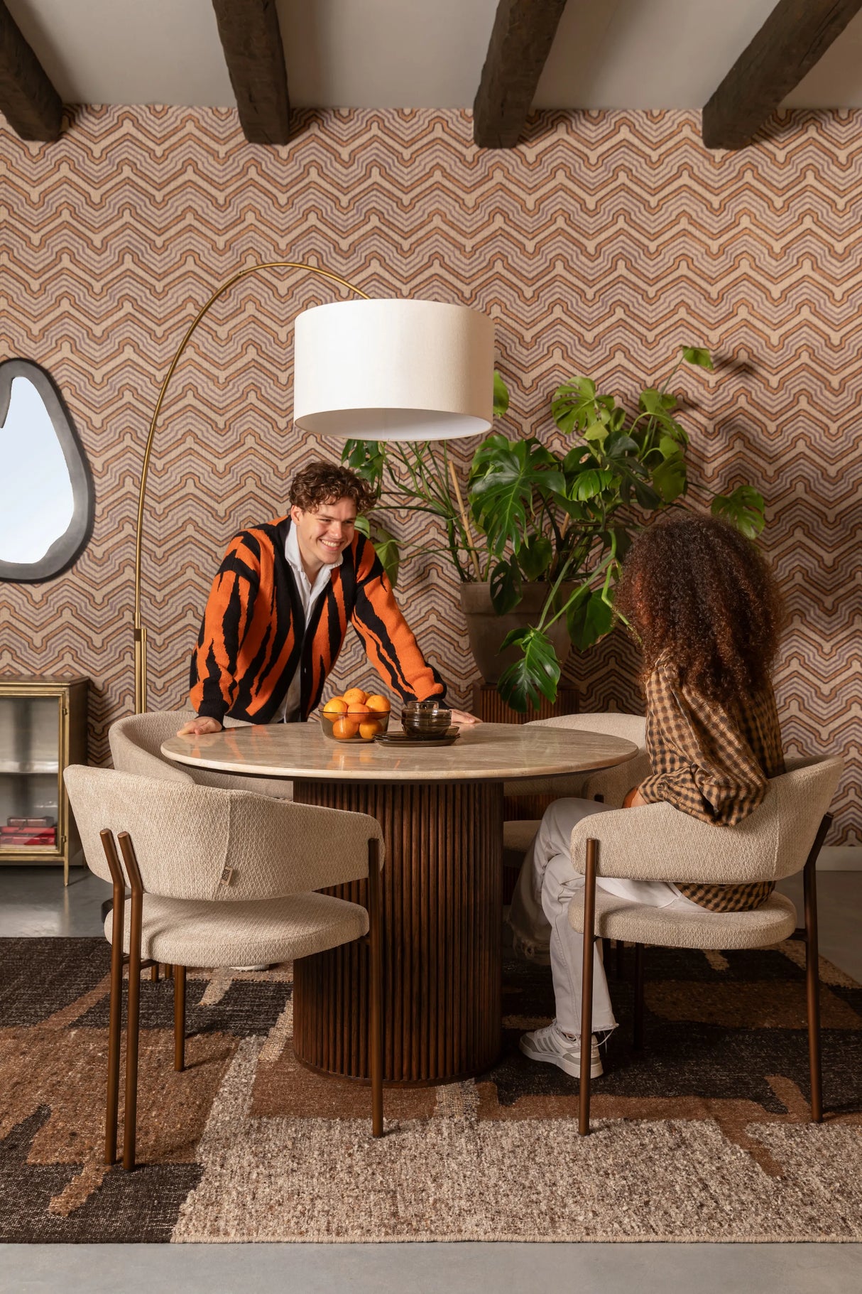 Naida Essstuhl Beige von Dutchbone – Produktbild 14